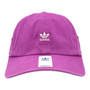 Adidas Women’s Purple Small Logo Unstructured Adjustable Strap-Back Hat