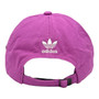 Adidas Women’s Purple Small Logo Unstructured Adjustable Strap-Back Hat