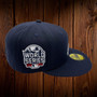 Atlanta Braves New Era Navy With White Logo And 2021 World Series Patch On Side 59FIFTY Fitted Hat