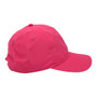 Puma Pink With Iron On Chrome Logo On Side Unstructured Adjustable Strap-Back Hat