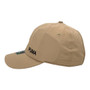 Puma khaki With Small Word Logo On Side Unstructured Pony Tail Hole Adjustable Strap-Back Hat