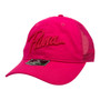 Puma Women’s Hot Pink Script Lace Embroidery Trucker Mesh Snapback Hat