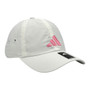 Adidas Women’s White Big Logo Unstructured Adjustable Strap-Back Hat