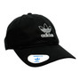Adidas Women’s Black Classic Logo Unstructured Adjustable Strap-Back Hat
