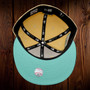 Seattle Mariners New Era S Logo Vegas Gold/Black Bill And Mint Bottom With Kingdome Patch On Side 59FIFTY Fitted Hat
