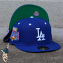 Los Angeles Dodgers New Era Royal Blue And Green Bottom With 1996 All-Star Game Patch On Side 59FIFTY Fitted Hat