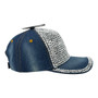 Madd Hatter Women’s Blue Denim Rhinestone Sparkling Rocks Adjustable Velcro Back Hat