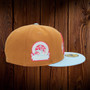 Seattle Mariners New Era New Logo Bronze/Sky Blue Bill And Pink Bottom With 30th Anniversary Patch On Side 59FIFTY Fitted Hat