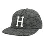 Huf All Black Paradox Classic Unstructured Five Panel Snapback Hat
