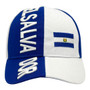 El Salvador Original Headwear Royal Blue/White With Flag Adjustable Velcro Back Hat