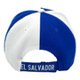 El Salvador Original Headwear Royal Blue/White With Flag Adjustable Velcro Back Hat