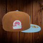 Seattle Mariners New Era Bronze/Sky Blue Bill And Energy Pink Bottom With 30th Anniversary Patch On Side 59FIFTY Fitted Hat