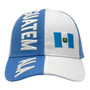 Guatemala Original Headwear Sky Blue/White With Flag Adjustable Velcro Back Hat