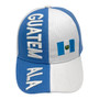 Guatemala Original Headwear Sky Blue/White With Flag Adjustable Velcro Back Hat