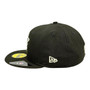 Miami Dolphins New Era Black With White 59FIFTY Fitted Hat