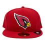 Arizona Cardinals New Era Cardinal Red Plastic Patch Logo 59FIFTY Fitted Hat