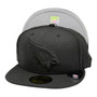 Arizona Cardinals New Era Black On Black 59FIFTY Fitted Hat