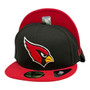 Arizona Cardinals New Era Black/Cardinal Red Basic Logo 59FIFTY Fitted Hat