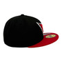 Arizona Cardinals New Era Black/Cardinal Red Basic Logo 59FIFTY Fitted Hat