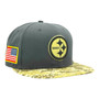 Pittsburgh Steelers New Era Dark Gray/Camo Salute to Service 2016 Sideline Official 59FIFTY Fitted Hat