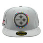 Pittsburgh Steelers New Era Gray 2018 Crucial Catch 59FIFTY Fitted Hat
