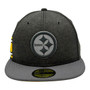 Pittsburgh Steelers New Era Black/Dark Gray On-Field Sideline Home 59FIFTY Fitted Hat