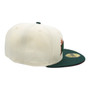 Seattle Mariners New Era No Side Patch Script Chrome White/Dark Green Bill With Scarlet Bottom 59FIFTY Fitted Hat