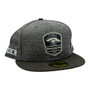 Denver Broncos New Era Dark Gray/Black 2018 NFL Sideline Road 59FIFTY Fitted Hat