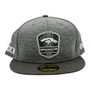Denver Broncos New Era Dark Gray/Black 2018 NFL Sideline Road 59FIFTY Fitted Hat