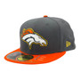 Denver Broncos New Era Gray/Orange Gold Collection On-Field 59FIFTY Fitted Hat