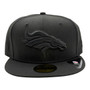 Denver Broncos New Era Black On Black 59FIFTY Fitted Hat