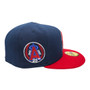 California Angels New Era Oceanside Blue /Scarlet Red Bill And Gray Bottom With 25th Anniversary Patch On Side 59FIFTY Fitted Hat