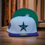 Houston Astros New Era Stone/Purple Bill And Gray Bottom With 40th Anniversary Patch On Side 59FIFTY Fitted Hat