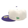 Houston Astros New Era Stone/Purple Bill And Gray Bottom With 40th Anniversary Patch On Side 59FIFTY Fitted Hat