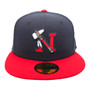 Mayos De Navojoa New Era All Navy/Red Bill And Gray Bottom 59FIFTY Fitted Hat