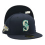 Seattle Mariners New Era Navy On-Field With 2025 Post Season Patch On Side 59FIFTY Fitted Hat