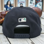 Seattle Mariners New Era Navy With 2025 Post Season Patch On Side 9SEVENTY Stretch Fit Snapback Hat