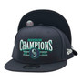 Seattle Mariners New Era Navy 2025 Division champions 9FIFTY Adjustable Snapback Hat