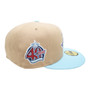 California Angels New Era Camel Tan/Sky Blue Bill And Gray Bottom With 40th Anniversary Patch On Side 59FIFTY Fitted Hat