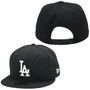 Los Angeles Dodgers New Era Black And White Gray Bottom Basic 9FIFTY Adjustable Snapbacks Hat