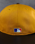 Seattle Mariners New Era "Peanut Butter" Script Panama Tan/Walnut Bill And Stone Bottom With 2001 All-Star Game Patch On Side 59FIFTY Fitted Hat