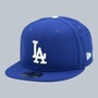 Los Angeles Dodgers New Era All Royal Blue Basic With Gray Bottom 9FIFTY Adjustable Snapback Hat