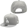 Los Angeles Dodgers New Era All Gray Basic 9FIFTY Adjustable Snapback Hat