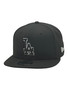 Los Angeles Dodgers New Era Black Letters And White Outline 9FIFTY Adjustable Snapback Hat
