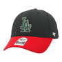 Los Angeles Dodgers 47 Brand Black/Red Basic Logo MVP Adjustable Velcro Back Hat