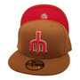 Seattle Mariners New Era All Toasted Peanut And Red Bottom 59FIFTY Fitted Hat