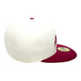 Arizona Diamondbacks New Era No Patch White Chrome/Cardinal Red With Toasted Peanut Bottom 59FIFTY Fitted Hat