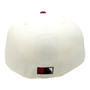 Arizona Diamondbacks New Era No Patch White Chrome/Cardinal Red With Toasted Peanut Bottom 59FIFTY Fitted Hat