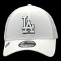 Los Angeles Dodgers New Era White 2022 Batting Practice 39THIRTY Trucker Mesh Stretch Fit Hat