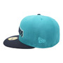 Seattle Mariners New Era "Marineros" Aqua/Navy Brim With Gray Bottom 59FIFTY Fitted Hat